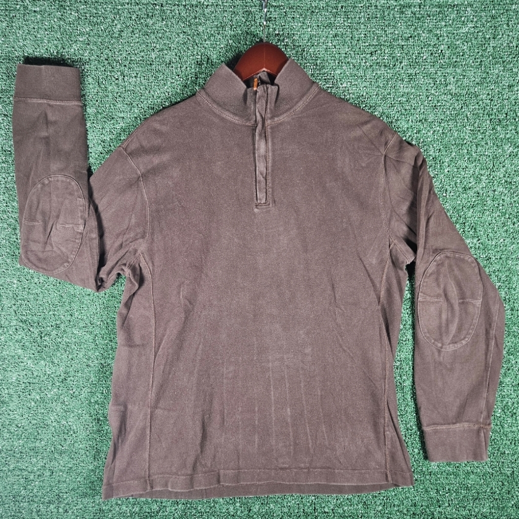 Vintage Polo By Ralph Lauren QuarterZip  Mens Size Large  Brown
